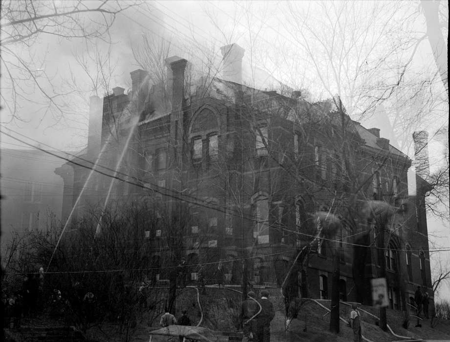 Lemberger, LeAnn, school, firefighter, hose, Iowa History, Iowa, history of Iowa, fireman, fire, Schools and Education, Ottumwa, IA