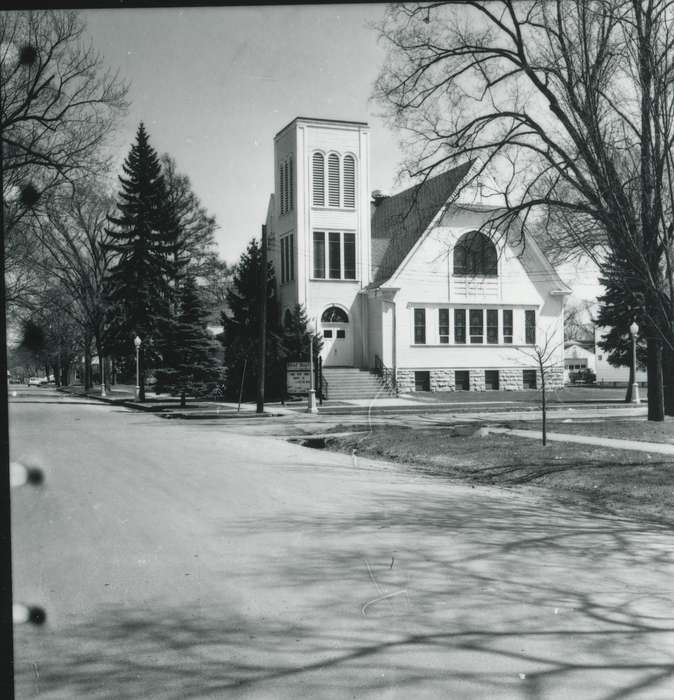 history of Iowa, Religious Structures, Iowa History, Iowa, church, building exterior, Waverly Public Library