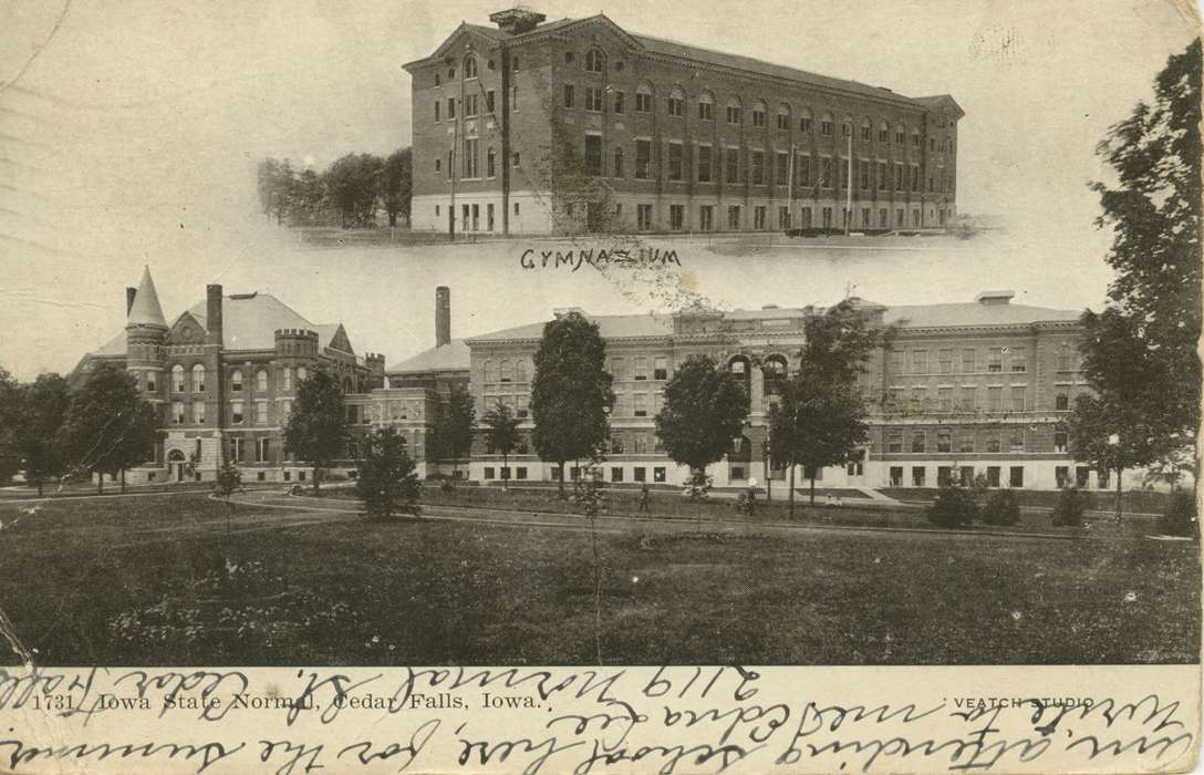 Cedar Falls, IA, history of Iowa, Iowa History, university, iowa state normal school, Iowa, Schools and Education, Palczewski, Catherine, university of northern iowa, gymnasium