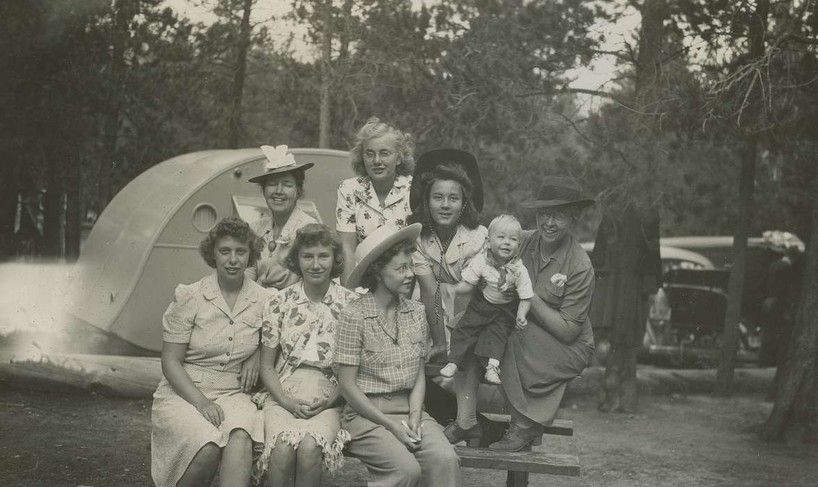 Portraits - Group, Travel, history of Iowa, Iowa History, cowboy hat, Iowa, Grand Lake, CO, McMurray, Doug, park