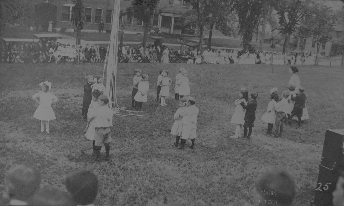 Iowa, Fairs and Festivals, dance, Children, Lemberger, LeAnn, Ottumwa, IA, history of Iowa, maypole, Iowa History