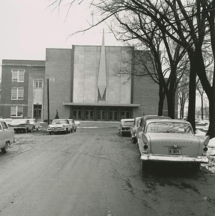 Waverly, IA, history of Iowa, snow, Motorized Vehicles, Iowa, Cities and Towns, wartburg college, cars, Waverly Public Library, Iowa History, Winter, Schools and Education