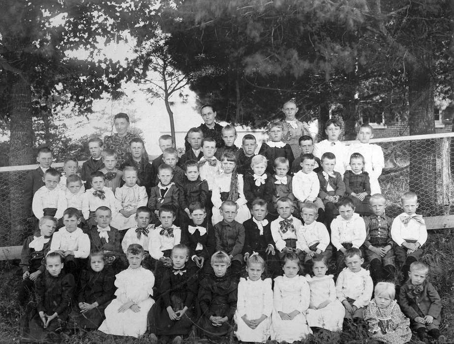 Portraits - Group, history of Iowa, Iowa History, teacher, Colesburg, IA, Brockmeyer, Janet, Iowa, Children, Schools and Education, school, Religion
