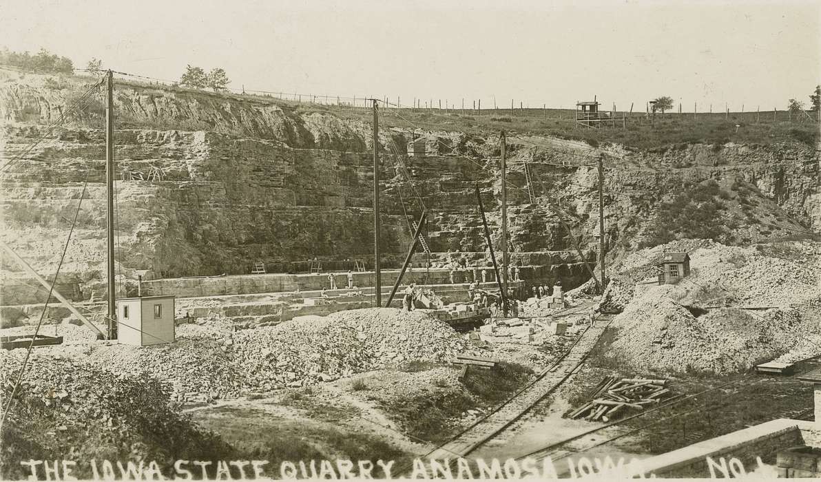 history of Iowa, Iowa History, anamosa state penitentiary, Prisons and Criminal Justice, quarry, Iowa, Anamosa, IA, Hatcher, Cecilia