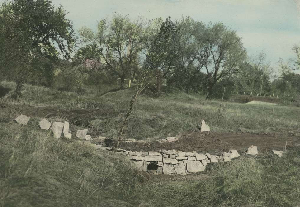 history of Iowa, colorized, McMurray, Doug, ruins, bridge, Iowa, Webster City, IA, Iowa History, Landscapes