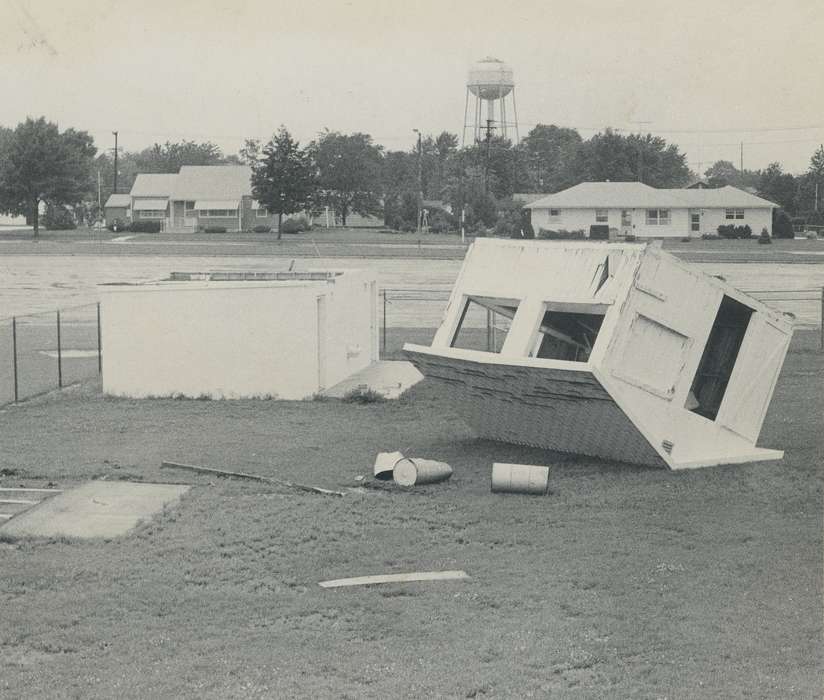 history of Iowa, Iowa History, Wrecks, fairgrounds, Waverly, IA, Iowa, Landscapes, Waverly Public Library, storm damage