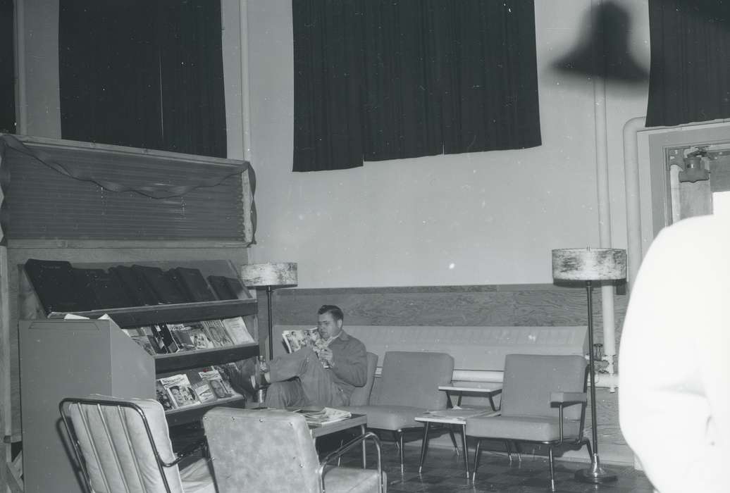 history of Iowa, reading, Waverly Public Library, magazine, Iowa, Leisure, Iowa History, waiting room, IA