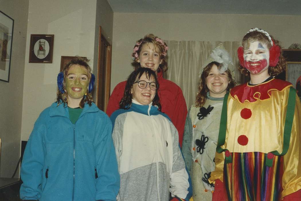 Portraits - Group, Iowa, East, Lindsey, Iowa History, living room, Children, Homes, Reinbeck, IA, halloween, history of Iowa, costume