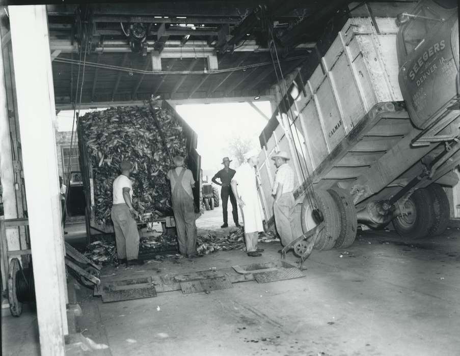 men, Farming Equipment, history of Iowa, Iowa History, corn, Iowa, delivery truck, Waverly Public Library