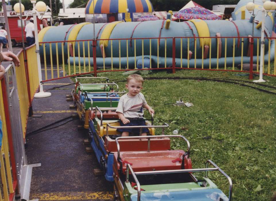 history of Iowa, ride, Iowa History, Fairs and Festivals, carnival, Cedar Rapids, IA, Randall, Judy, train, Iowa