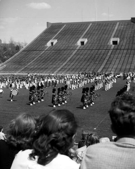 Iowa, Iowa History, Albia, IA, Schools and Education, Sports, Lemberger, LeAnn, marching band, history of Iowa, football stadium