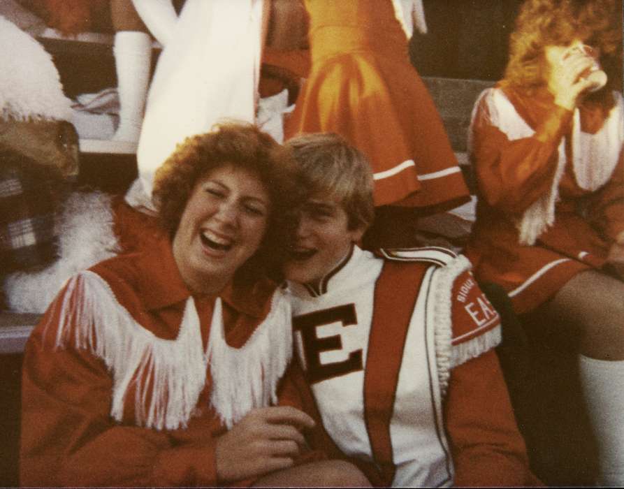 Portraits - Group, uniform, high school, Iowa, smile, Schools and Education, history of Iowa, Sports, marching band, Sioux City, IA, homecoming, Iowa History, Bush, Carol