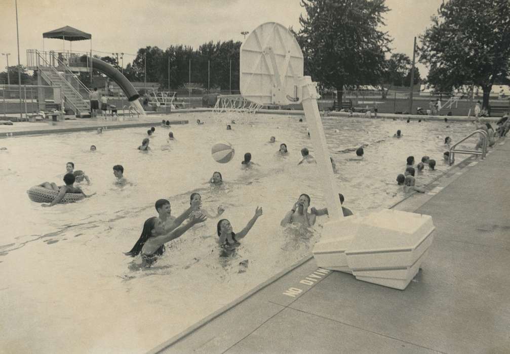 Waverly Public Library, history of Iowa, Iowa History, Entertainment, game, water slide, Waverly, IA, bathing suit, swimming pool, Iowa, Outdoor Recreation, swimsuit, Children, Leisure, pool