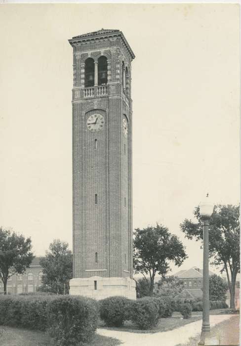 campanile, Iowa History, Iowa, Schools and Education, university of northern iowa, Palczewski, Catherine, Cedar Falls, IA, history of Iowa