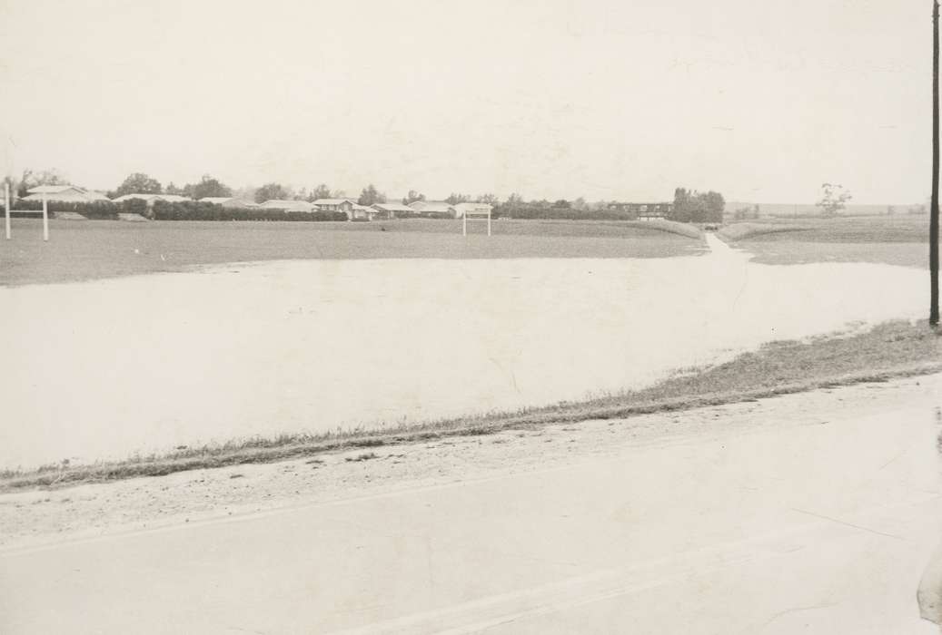 Floods, history of Iowa, Iowa History, Lakes, Rivers, and Streams, Waverly, IA, pond, Iowa, Landscapes, Waverly Public Library