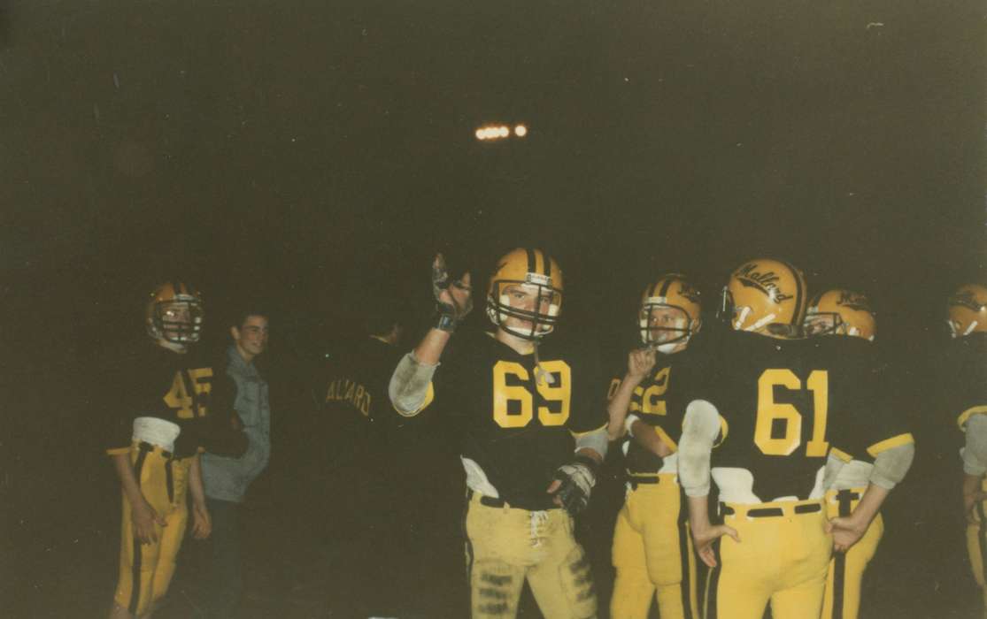 Portraits - Group, football players, history of Iowa, Iowa History, Pauk, Theresa, football, Mallard, IA, Iowa, Sports