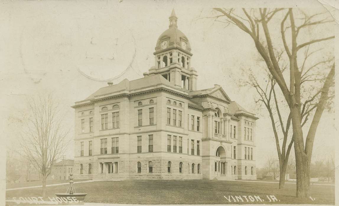 Main Streets & Town Squares, history of Iowa, Iowa History, courthouse, Dean, Shirley, Vinton, IA, Iowa, Cities and Towns