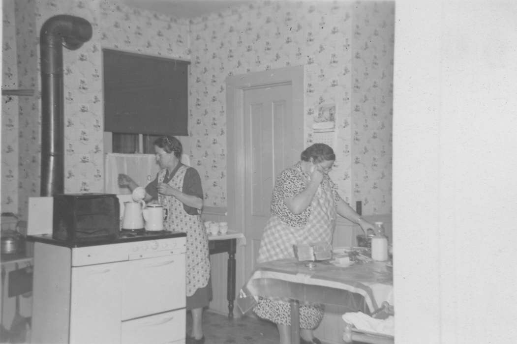 Burlington, IA, history of Iowa, kitchen, Iowa History, stove, wallpaper, Busse, Victor, Iowa, coffee, Homes, Food and Meals